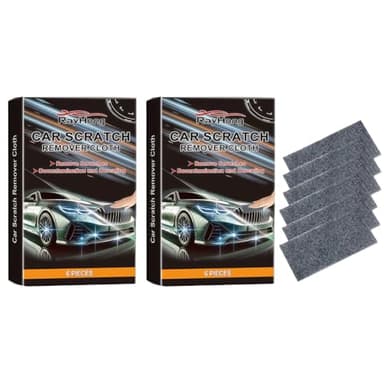 EduPlayte 12PCS Chiffon Anti Rayures Voiture, Nano Sparkle Cloth, Tissu Nano Efface Rayure Profonde, Polish Carrosserie Brillant, Kit Réparation Peinture Universel