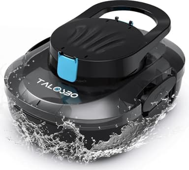 TALOSBO S1PRO (Version 2026) Robot Piscine, Aspirateur Piscine Double Moteur, Autonomie 120 Min pour Piscines Hors Sol 100m², Nettoyeur de Piscine Compact et Léger, Stationnement Automatique
