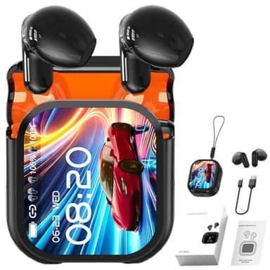 Écouteurs NE20, écouteurs de traduction NE20, écouteurs Bluetooth 5.4, traduction IA et écran tactile LCD, écouteurs de sport sans fil, étanchéité IPX6 pour les entraînements et une utilisation