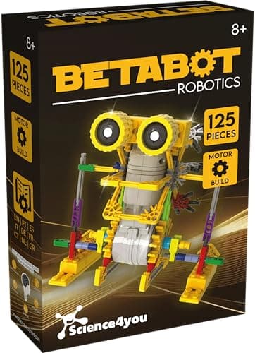 Science4you Betabot, Robot pour Enfant - Kit Robot à Construire de 126 pièces - Monter Un Robot Jouet pour Enfants, Jeux de Construction et Cadeaux pour Garçon et Fille 6 7 8 9 10+ Ans