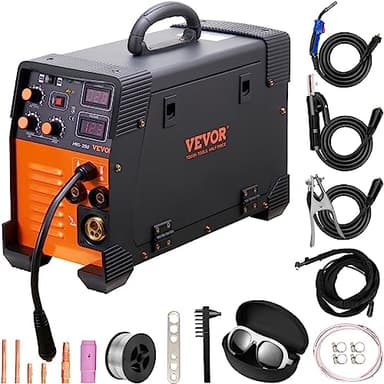 VEVOR Poste à Souder MIG, 250 A, Machine de Soudage Portable Multi-processus MIG MMA TIG 3 en 1 Soudeur pour Acier au Carbone Fer Acier Inox