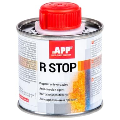 APP R STOP - Convertisseur de rouille liquide | Produit antirouille incolore | Peinture antirouille pour métal et carrosserie de voiture | Pénètre la rouille et bloque sa prolifération | 100 ml