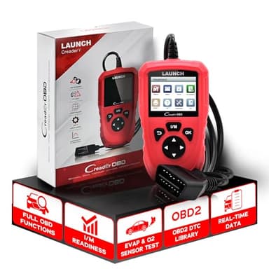 Launch CR OBD OBD2 Appareil de Diagnostic OBDII/EOBD Lecteur de Voiture avec définition DTC, préparation I/M, Tests de capteur EVAP et O2, 8 Langues, écran Couleur TFT 2,8 Pouces