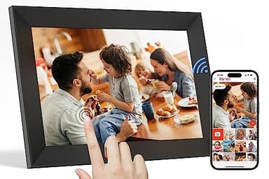 Frameo Cadre Photo numérique WiFi 10 Pouces, écran Tactile IPS 1280 * 800, partagez des Photos ou des vidéos Via l'application Frameo, pour la fête des mères