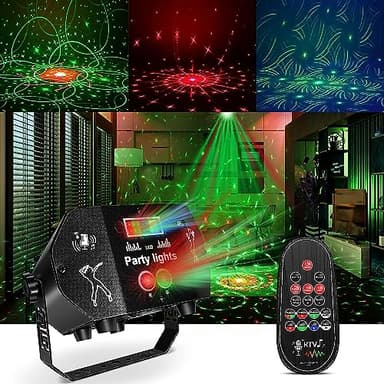 LED Boule Disco 60 Modes,RGB Jeux de Lumiere pour Soiree avec Télécommande et Lumière Stroboscopique Activée Par la Musique Alimenté par USB pour fête DJ Karaoké Bar Noël Mariage